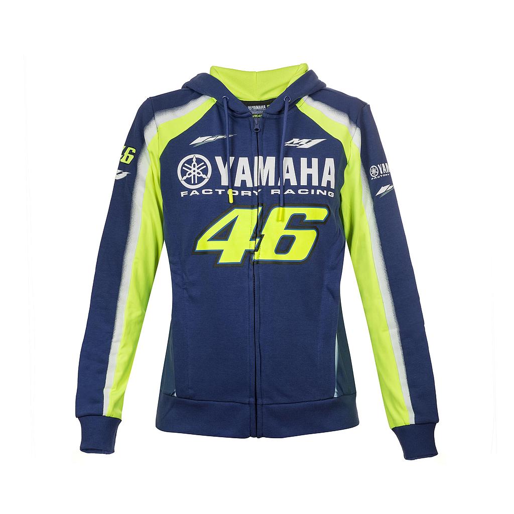 [YDWFL314509-WXS] Buzo Mujer Yamaha Racing VR46 con Capucha (XS)