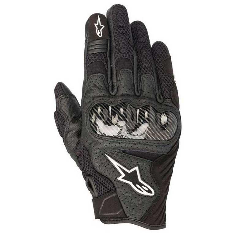 [3570518-10-S] Guantes Alpinestars SMX-1 Air V2 Cortos (S, Negro)