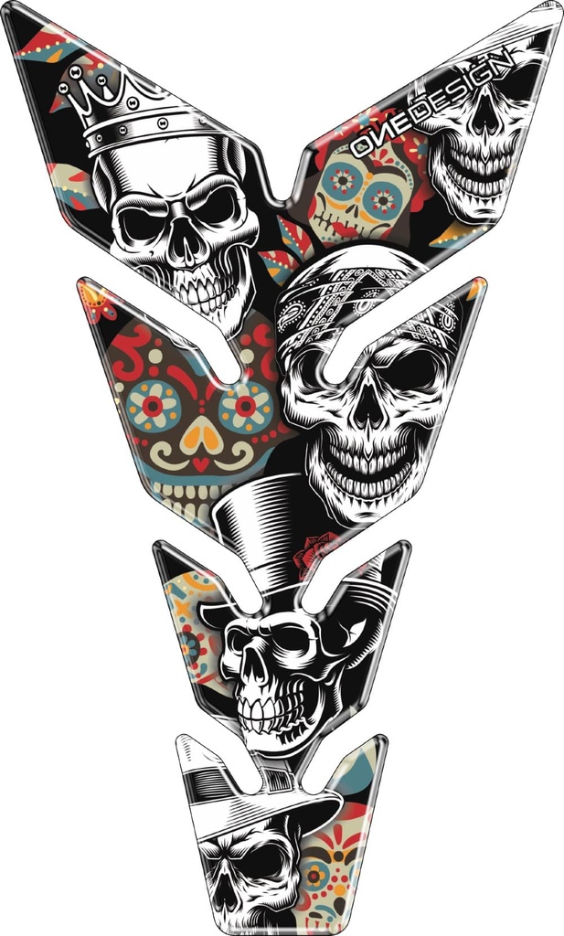 Protector de Tanque OneDesign Max Skulls 2