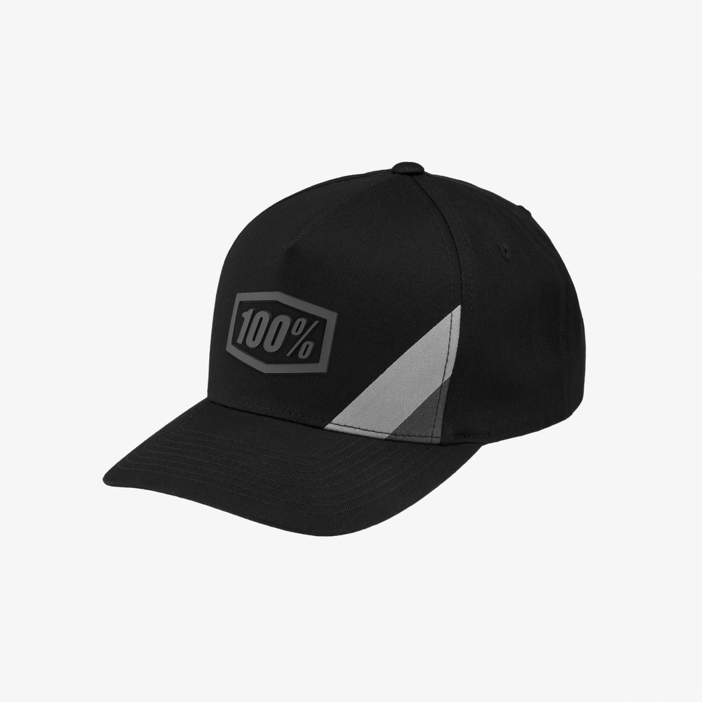 Gorra 100% Cornerstone X-Fit Negra/Gris