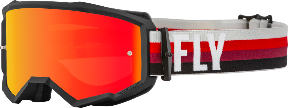 Gafas Fly Zone Negro/Rojo Lente Rojo Espejo Amber