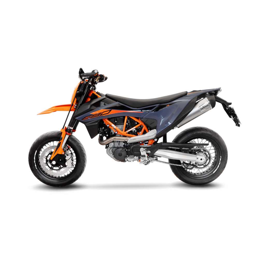 Exosto Slip-on Leovince LV One Evo Inox KTM 690 SMC - Enduro / Gas Gas Ø75