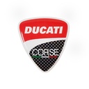 Emblemas Adhesivos Ducati Corse 40x35 mm