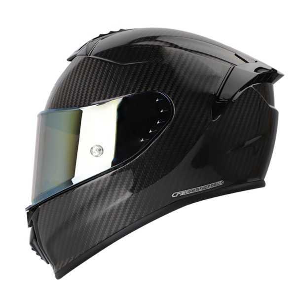 Casco Integral Shaft Pro 620C Evo Carbono Brillo/ Visor Irid Plata