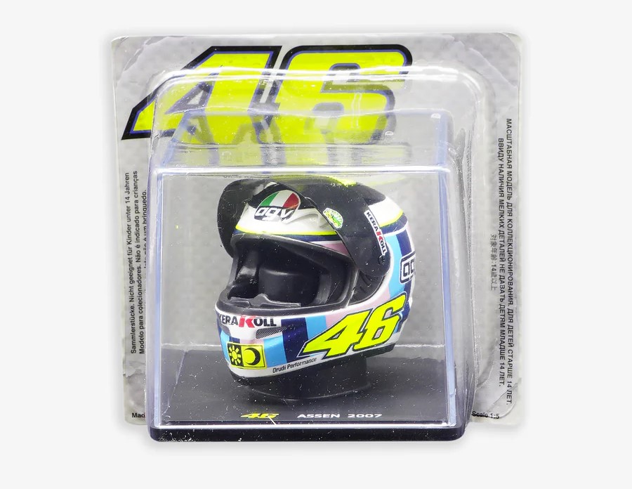 Casco Coleccionable VR46 Escala 1/5 2007 Holland GP