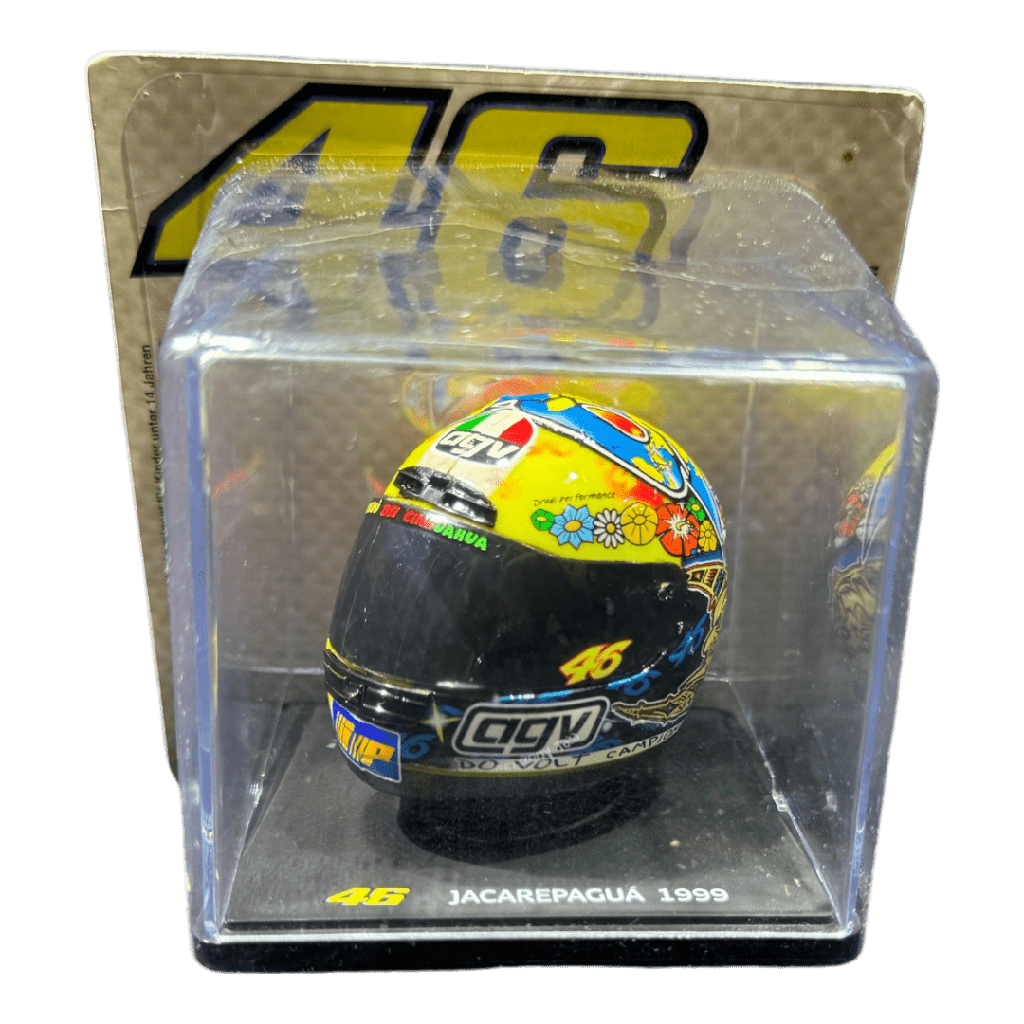 Casco Coleccionable VR46 Escala 1/5 GP Jacarepagua 1999