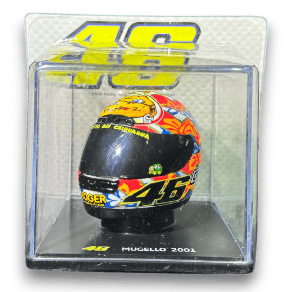 Casco Coleccionable VR46 Escala 1/5 Mugello 2001