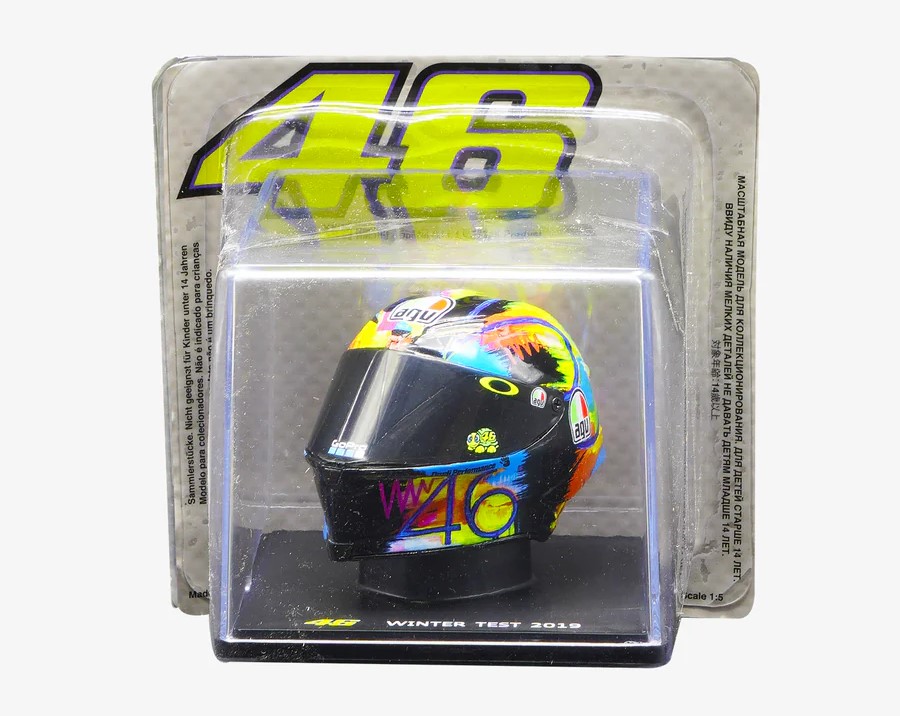 Casco Coleccionable VR46 Escala 1/5 Winter Test 2019