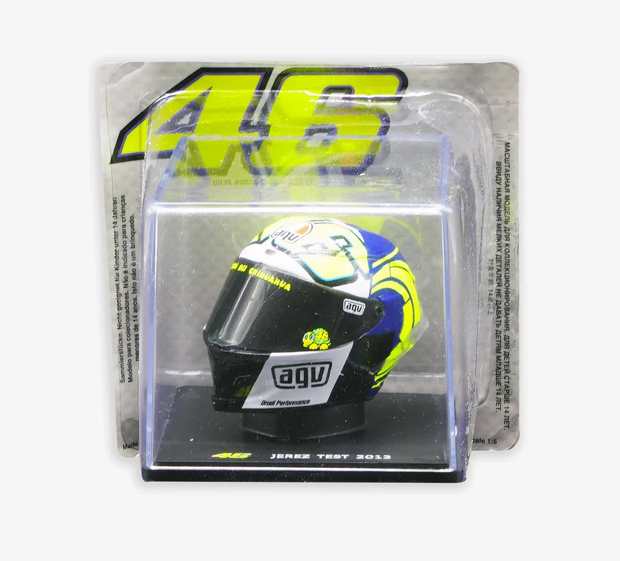 Casco Coleccionable VR46 Escala 1/5 Test Jerez 2013