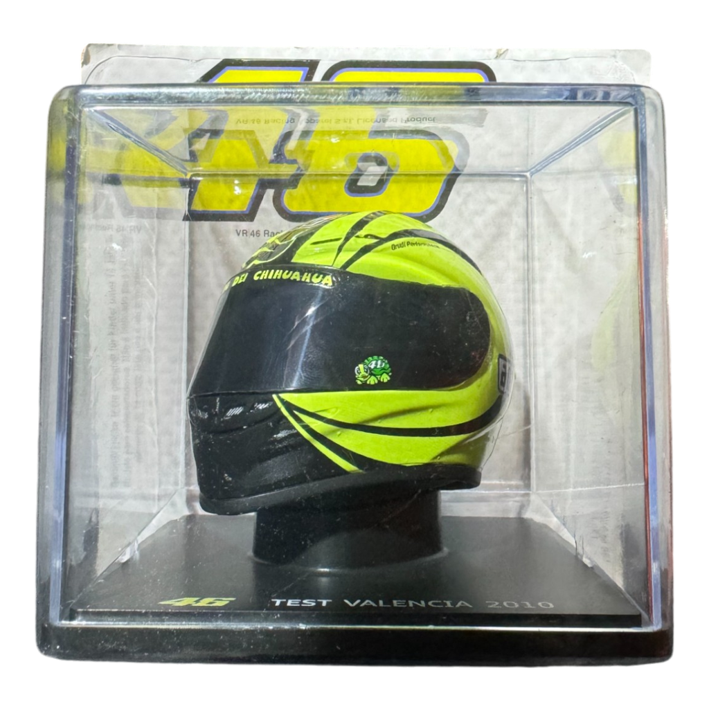 Casco Coleccionable VR46 Escala 1/5 Test Valencia 2010