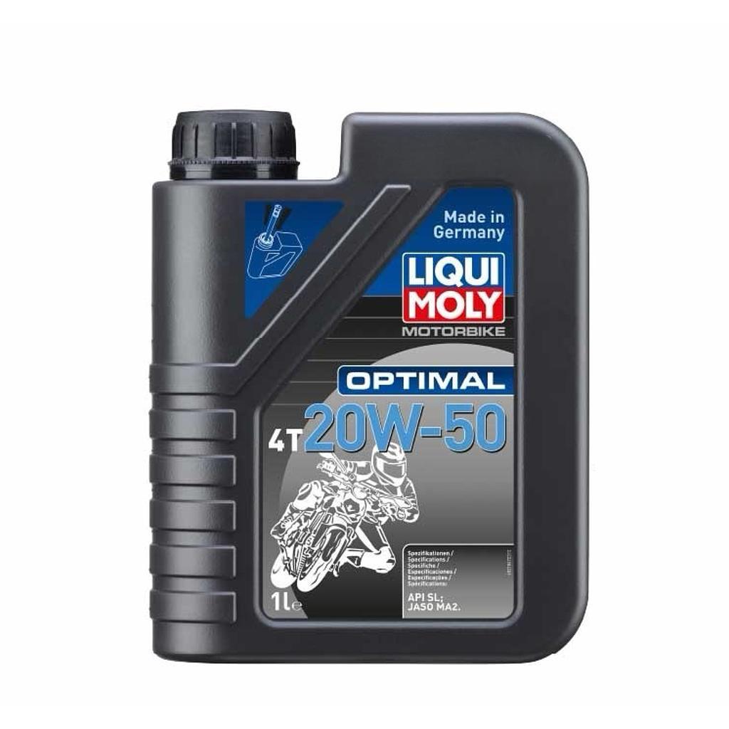 Aceite Liqui Moly 20W50 Optimal Mineral 4T x 1L