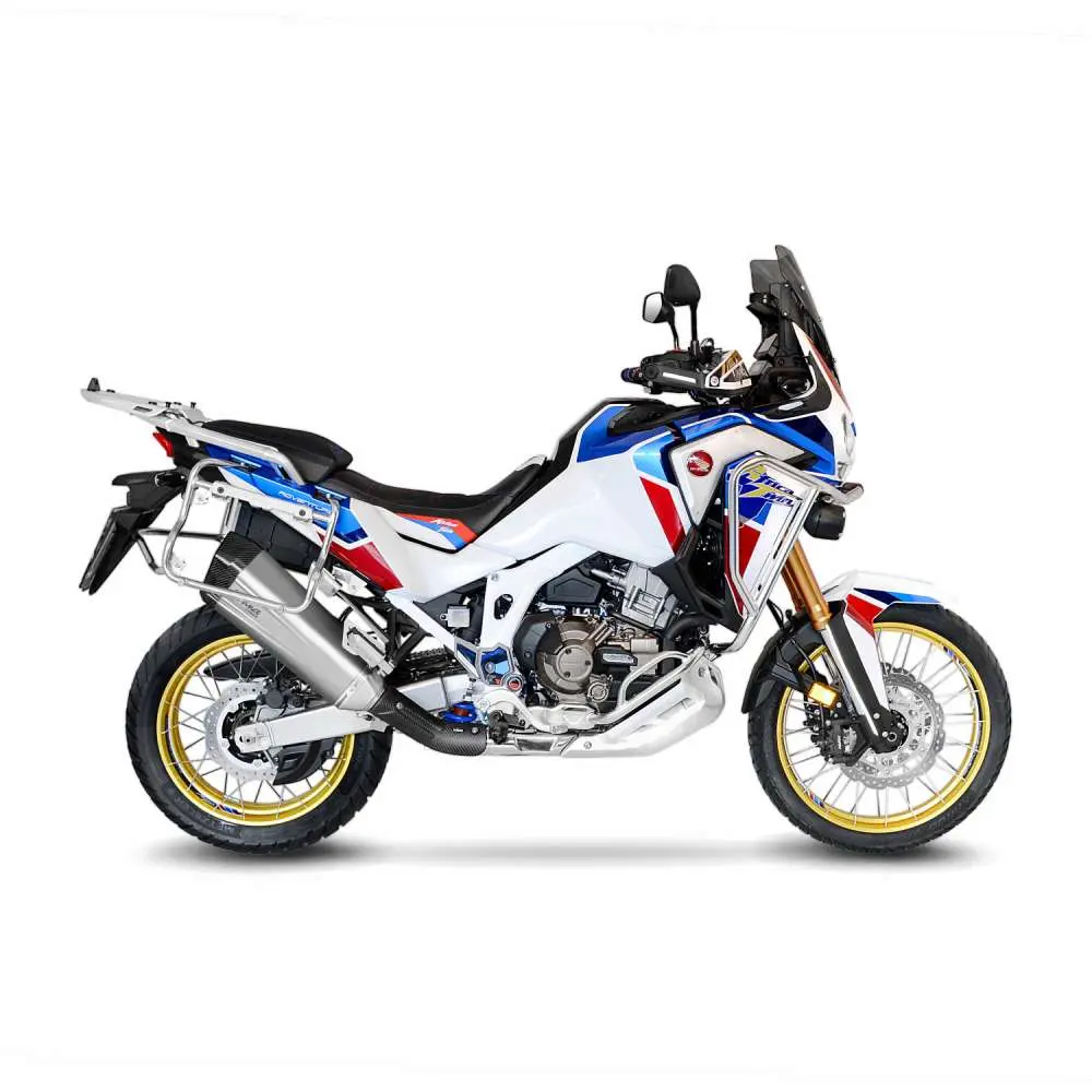 Exosto Slip-on Leovince LV-12 Inox Black Ø75 Honda CRF1100 Africa Twin