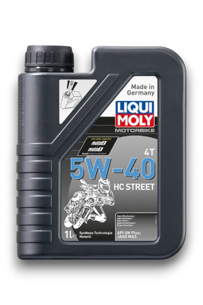 Aceite Liqui Moly 5W40 Sintetico HC Street LM 4T x 1L