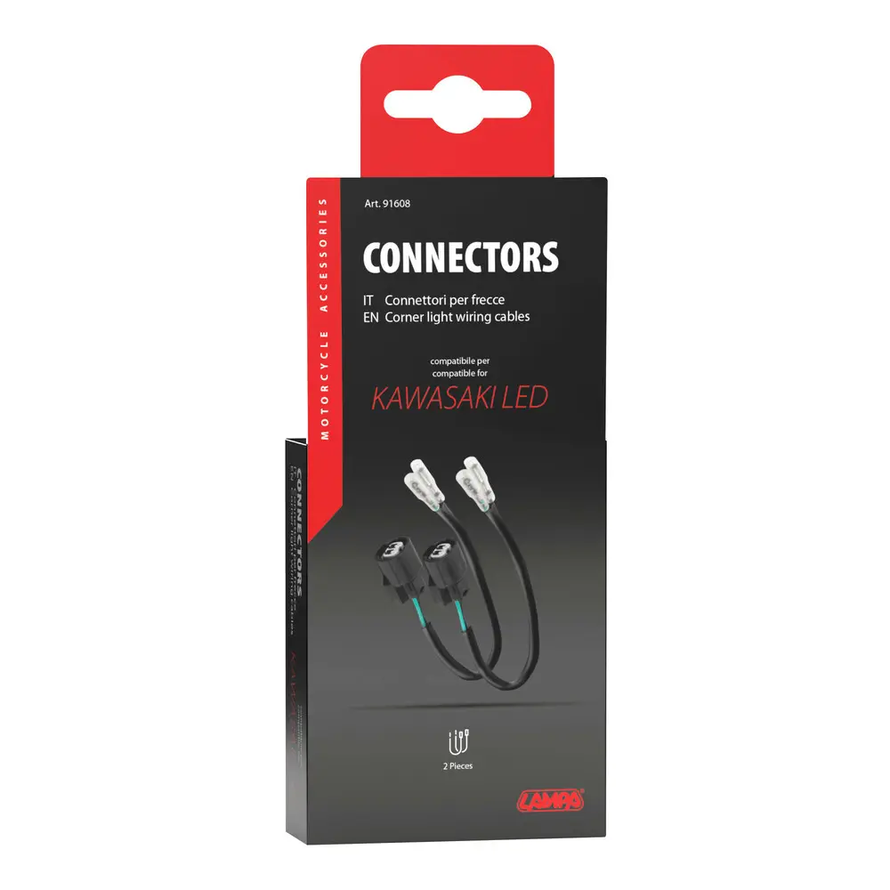 [91608] Kit Cables Direccionales Kawasaki (Led) x 2Und
