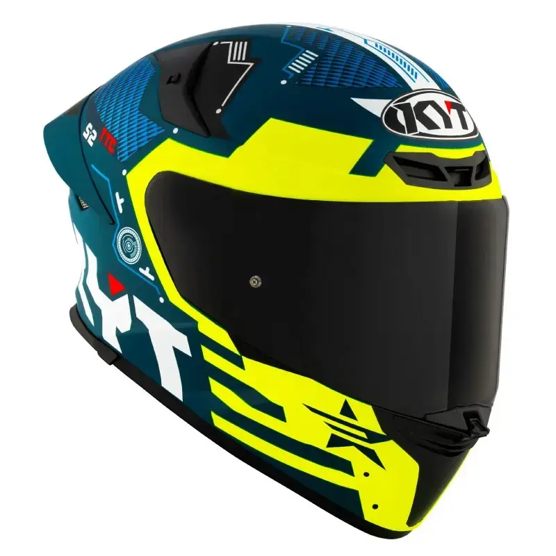 [Y6TRX021.4] Casco Integral KYT TT-Revo Fuselage Amarillo ECE/2206 (M)