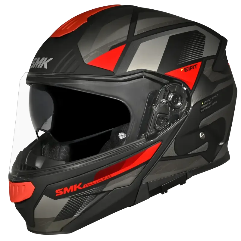 [1000085381] Casco Abatible SMK Gullwing Venture Brillante Gafas Pinlock Ready CE22.06