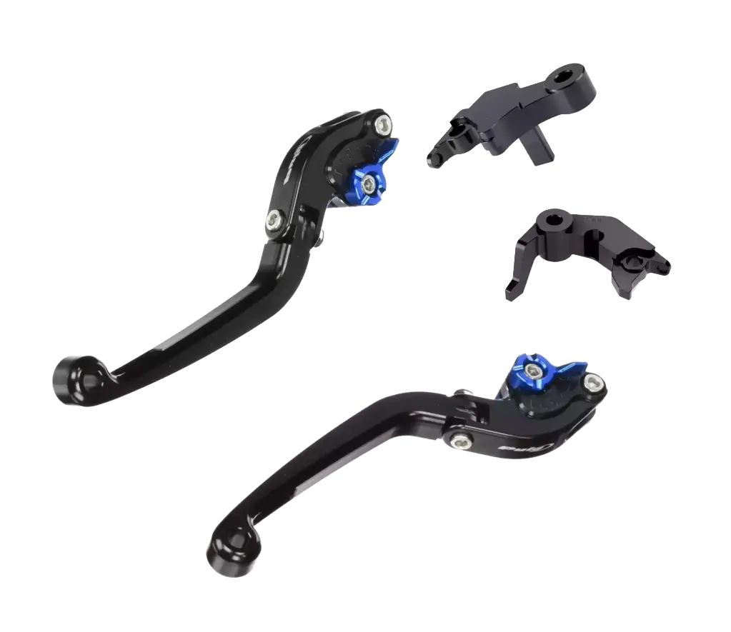 [21250N+22098N+210NA+110NA] Kit Maniguetas Clutch/Freno Abatibles 2.0 Puig MT-09 24-25 Neg/Azul