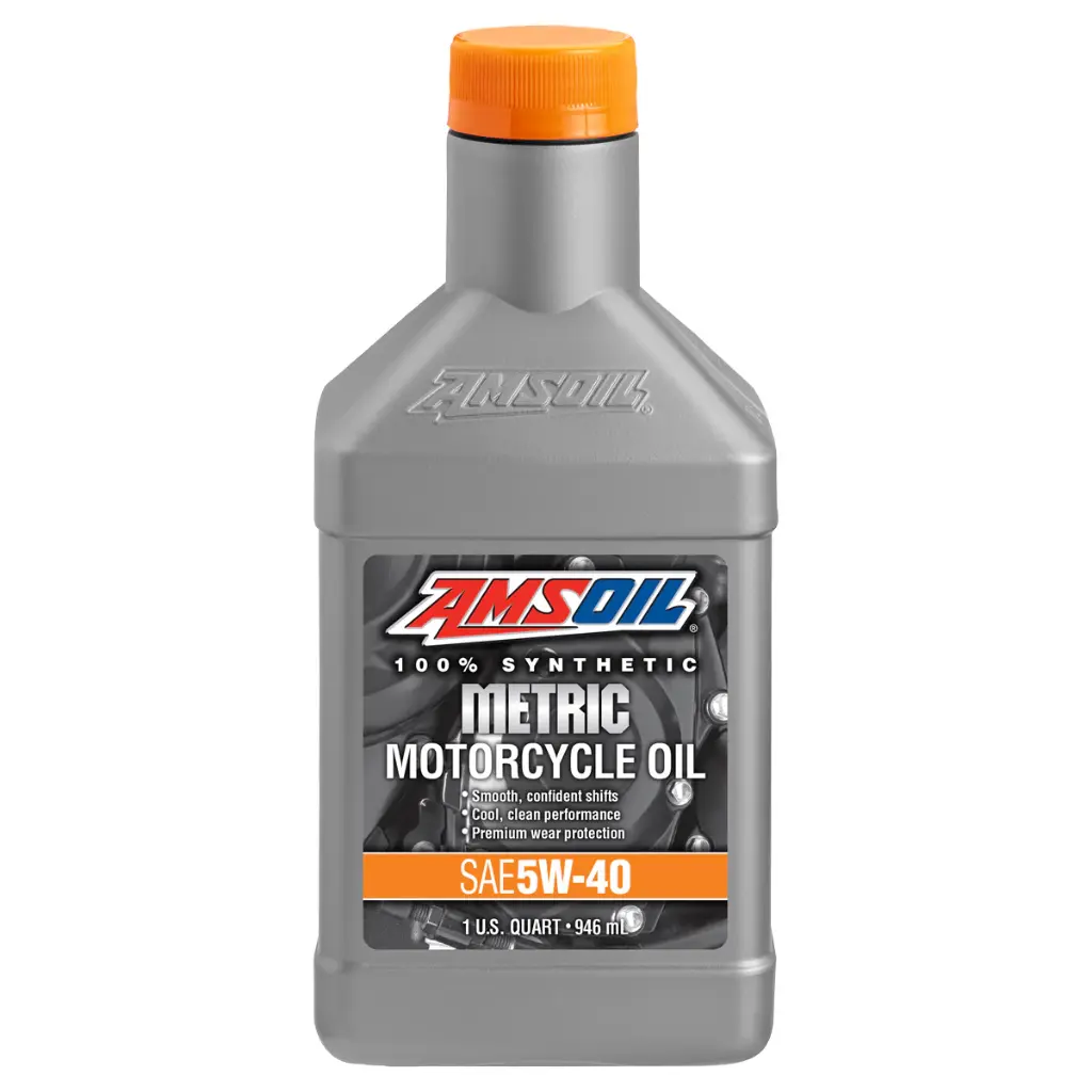 [MMFQT] Aceite Amsoil 5W40 100% Sintetico X 0.95L Para Motocicleta