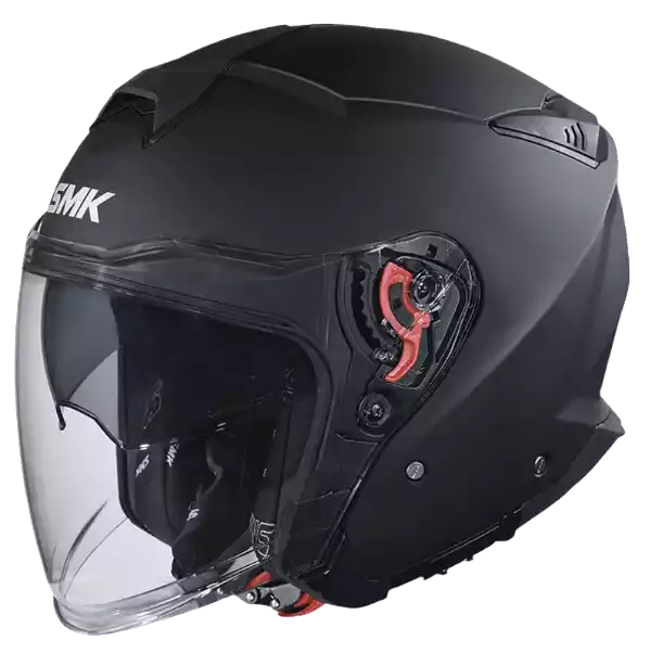 [1000059179] Casco Abierto SMK GTJ Negro Matte Visor MA200  CE22.06 (S)