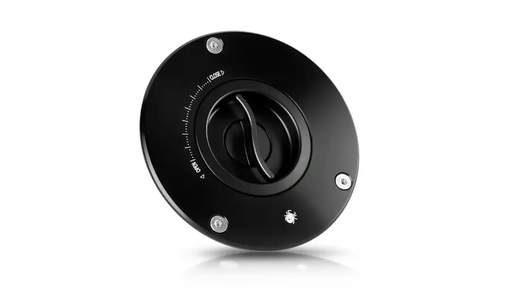 [PTF004N+PFC001N] Tapa Gasolina Paraxite Apertura Rapida Panigale /Scrambler / Streetfighter Completa (Negro)