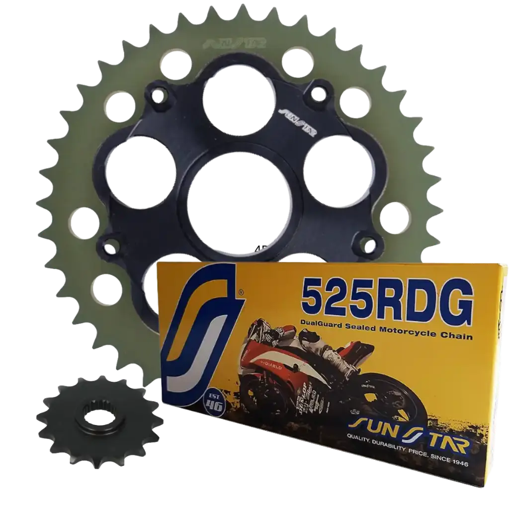 [4B615+5-H001+5-4500-39+SS525RDG-108N] Kit Arrastre Ducati 848 Evo 525 15x39-108N