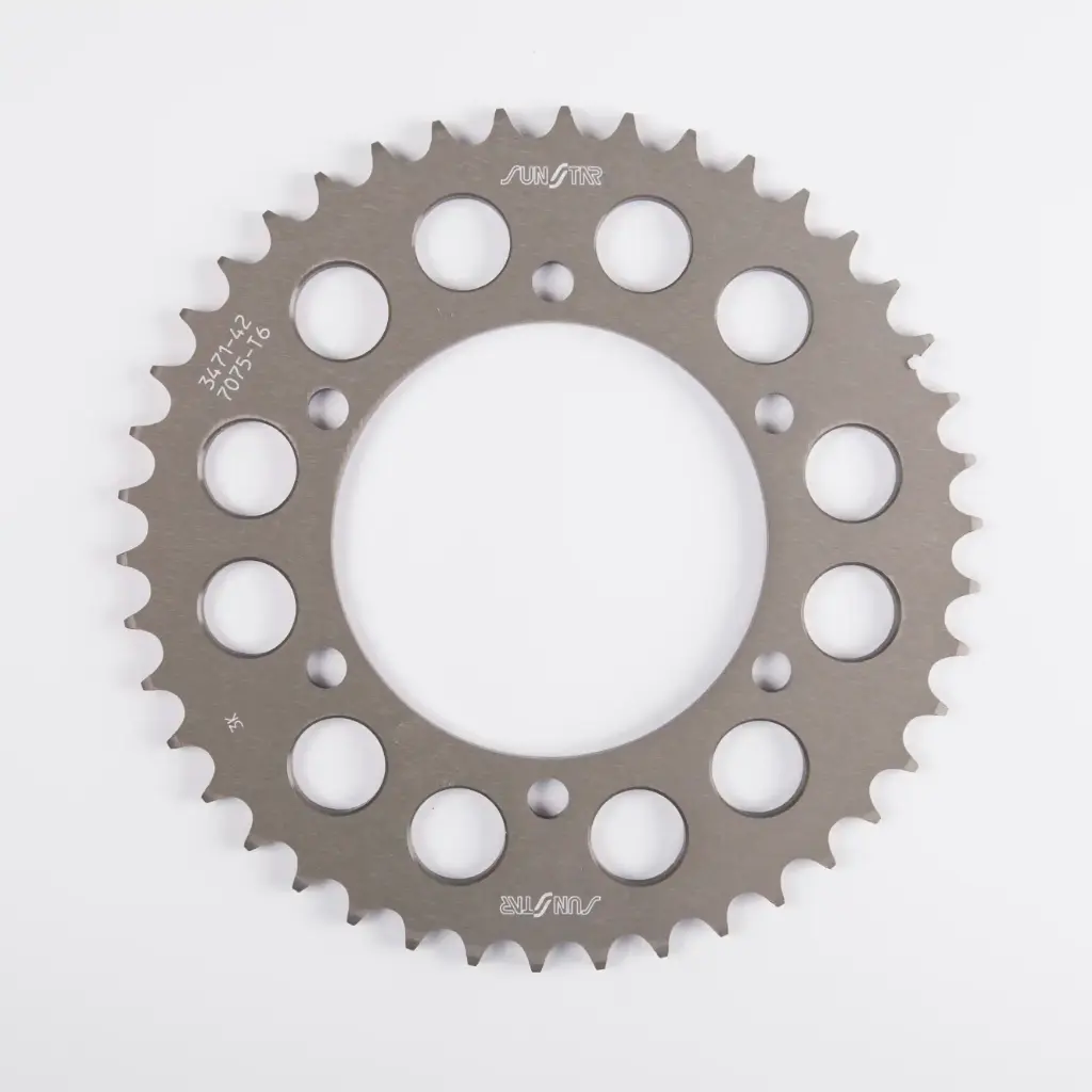 [5-3471-42] Corona 520x42 Sunstar Yamaha MT-03 / R3 / Kawasaki Versys 300 / Z300 / Z400 /Ninja 250 Aluminio