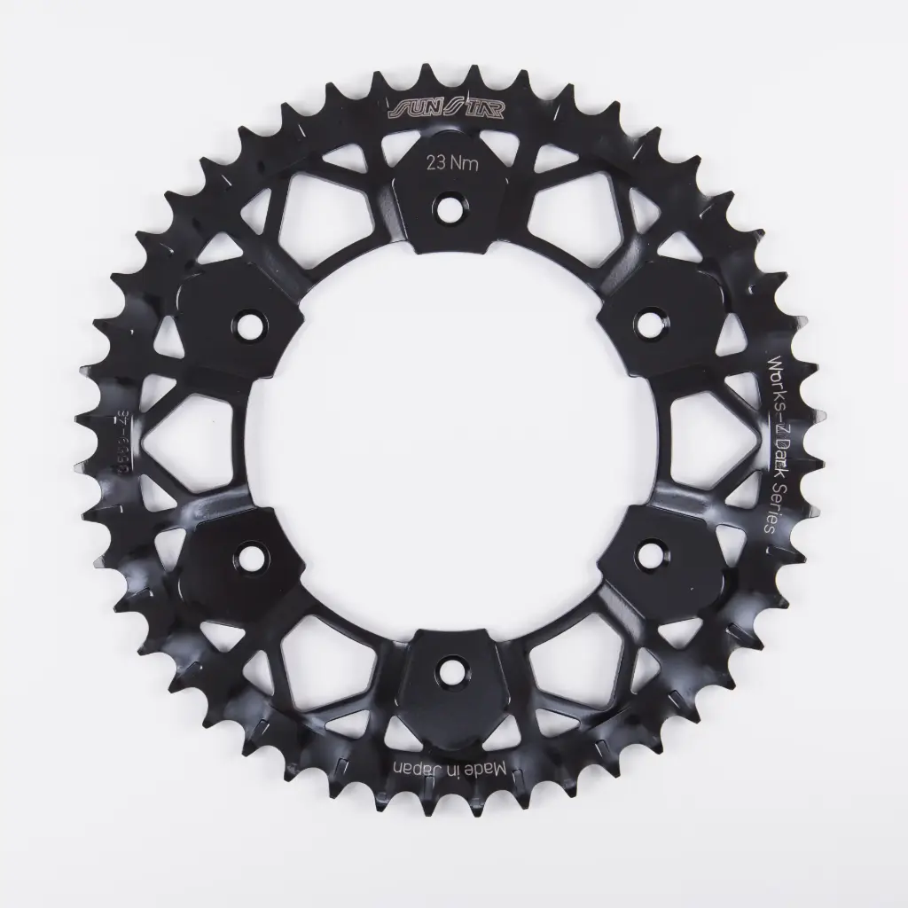 [8-3559-48BK] Corona 520x48 Sunstar Honda CRF125 / CRF250 / CRF450 Works Acero Negro