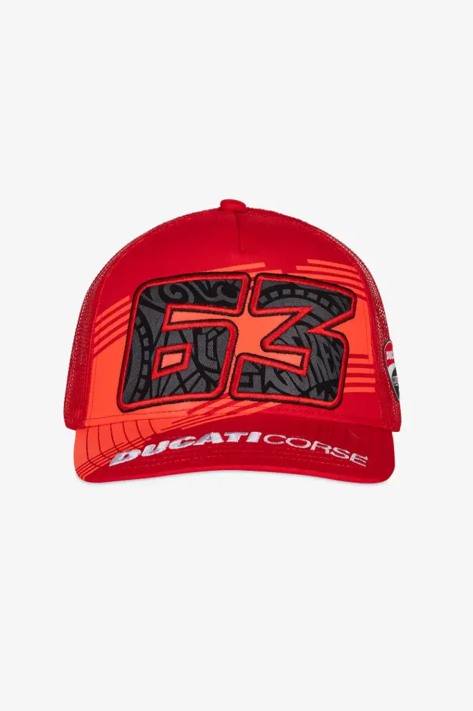 Gorra Ducati Corse  Bagnaia 63 Trucker