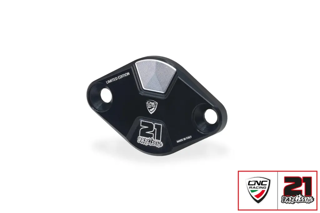 [CF266BTB] Tapa Inspección Tiempo CNC Ducati - Edición Limitada Troy Bayliss (Negro)
