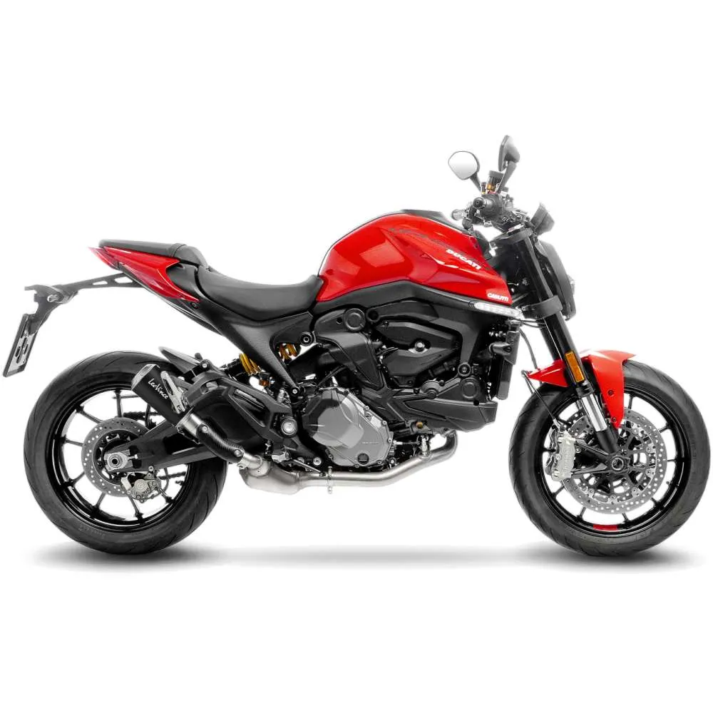 [15260BU] Exosto Slip-on Leovince LV10 Black Ducati Monster 937  Ø54