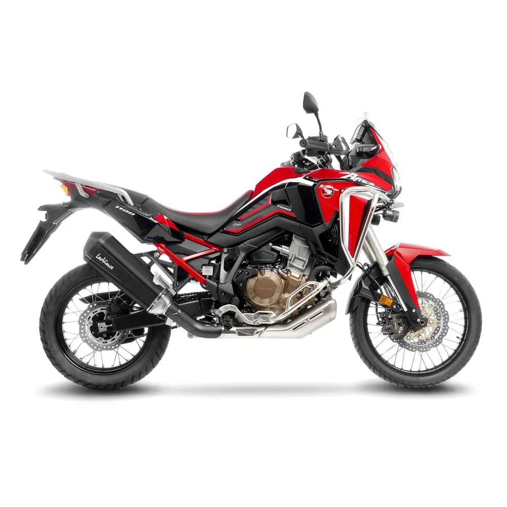 Exosto Slip-On Leovince LV12R Black Honda CRF1100 Africa Twin Ø75