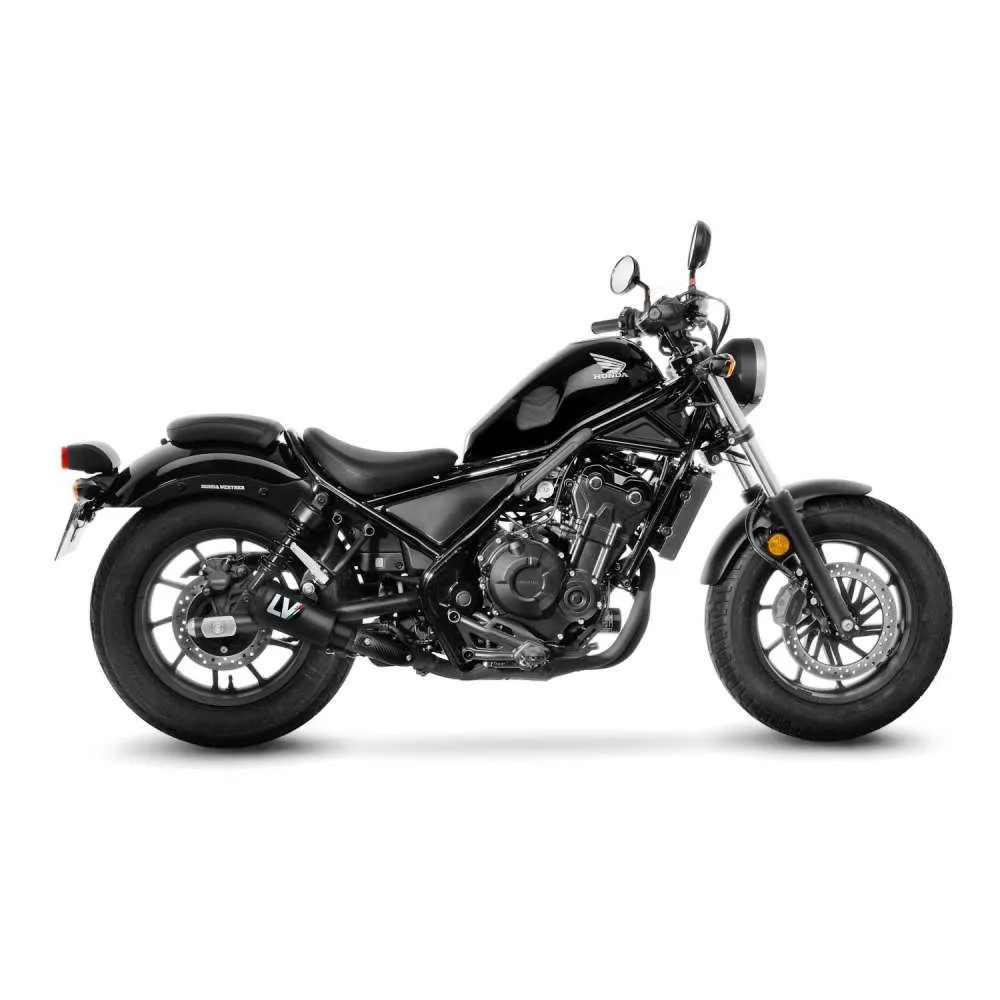 [15224FBU] Exosto Slip-On Leovince LV10 FullBlack Honda CMX 500 Rebel Ø54