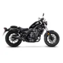 Exosto Slip-On Leovince Classic Racer Black Honda CMX 500 Rebel Ø50