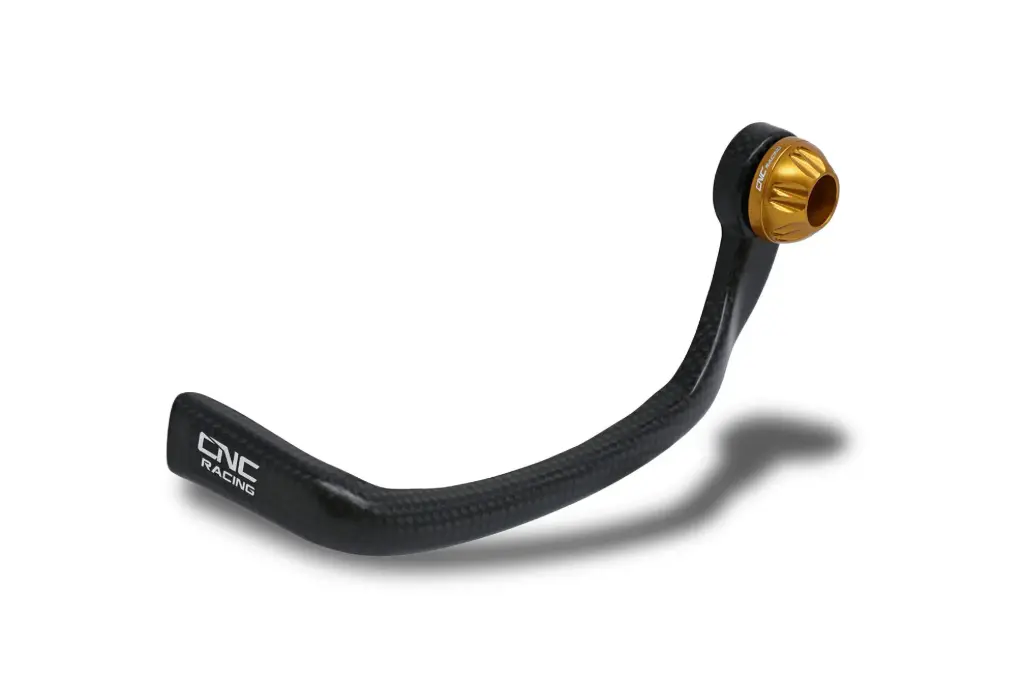 [PL250YG] Protector Manigueta Clutch Cnc Racing Carbon Matte (Dorado)