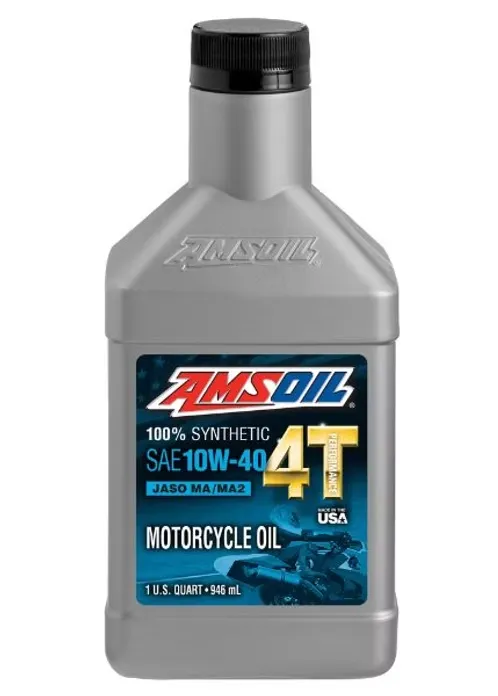 Aceite Amsoil 10w40 100% Sintetico 4T x 1L Para Motocicleta