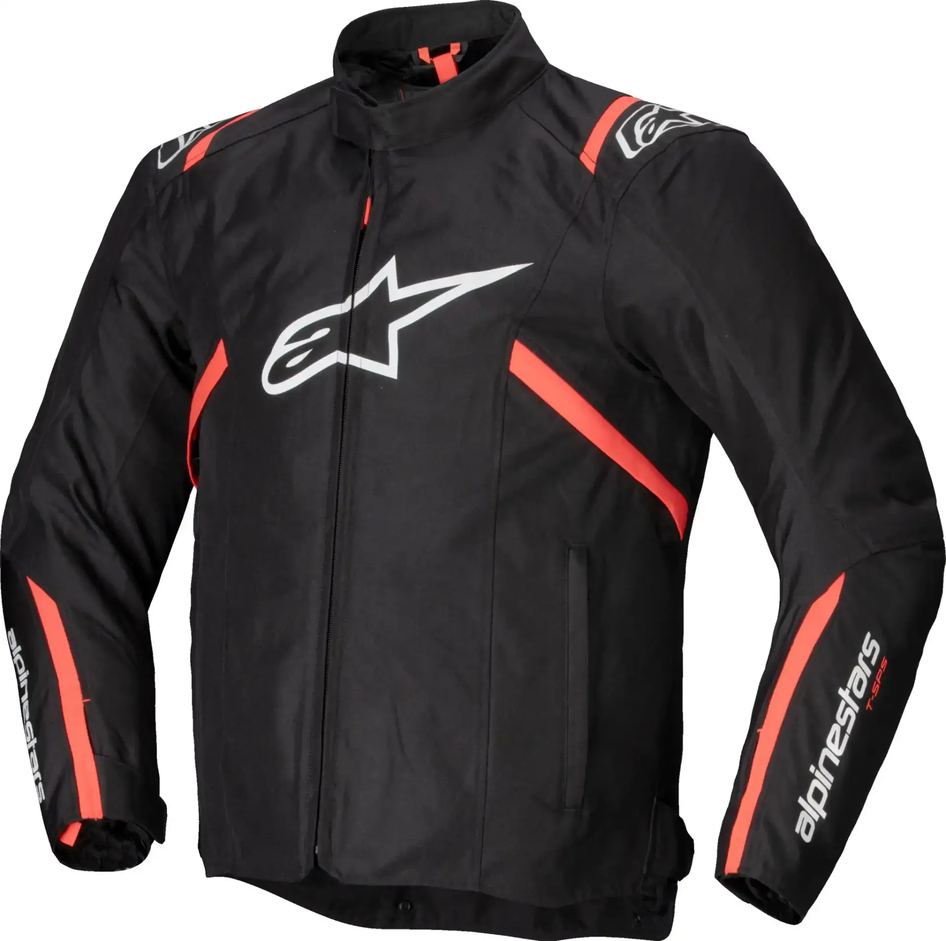 [3202225-1231-M] Chaqueta Alpinestars T-SPS V2 Impermeable Neg/Bco/Rojo Fluo (M)