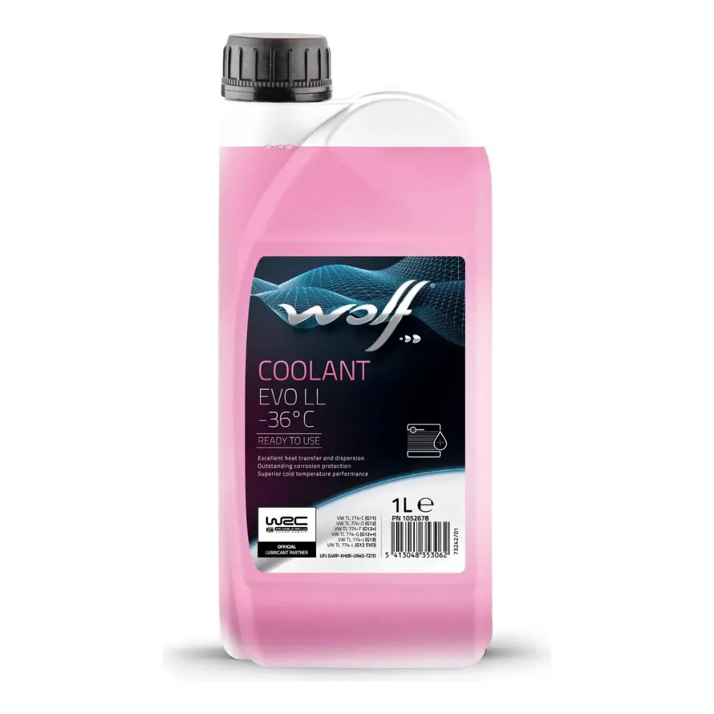 Refrigerante Wolf Evo 50/50 G12+ LL -36°C Ducati x 1L Motores Modernos