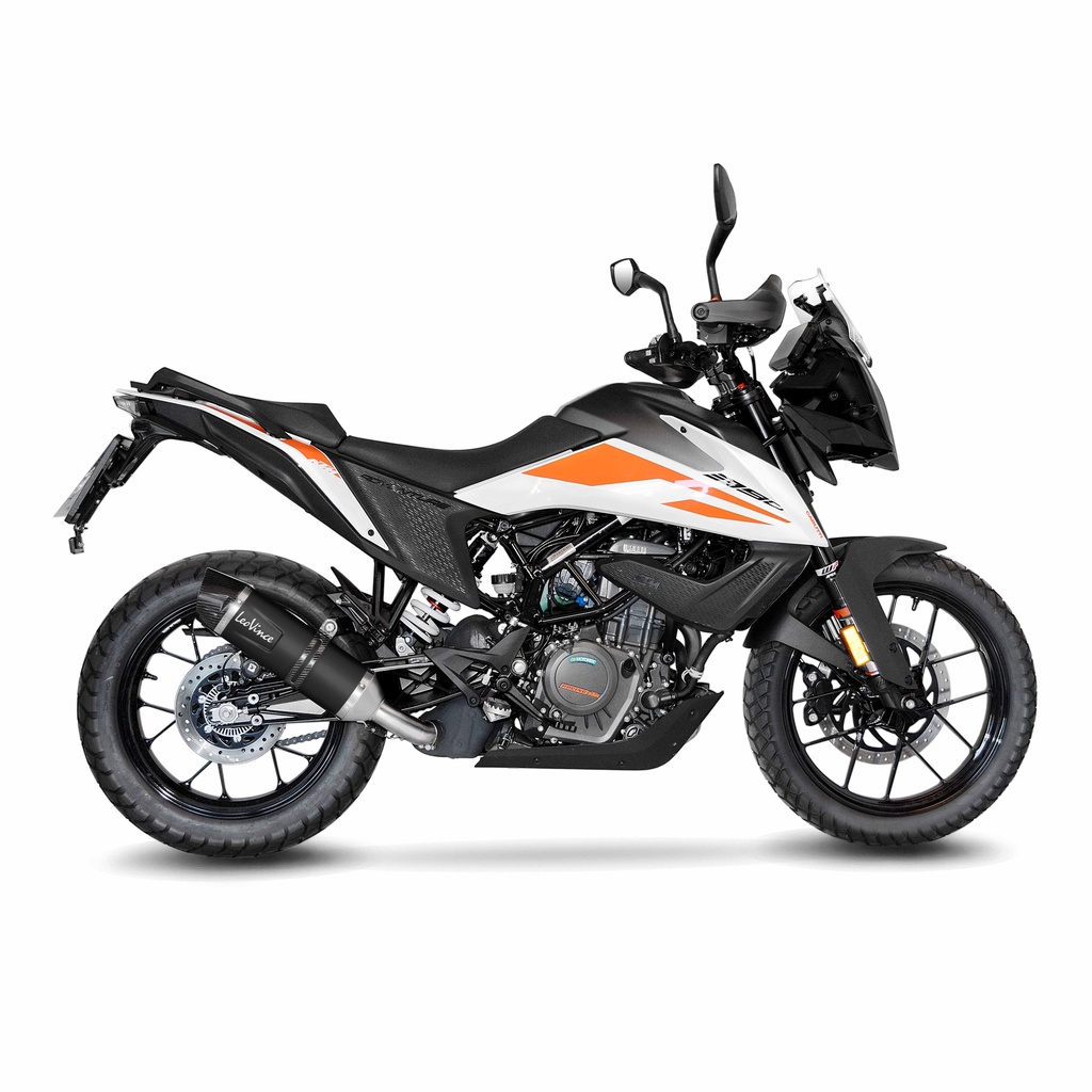 Exosto Slip-on Leovince LV One Evo Black KTM 390 Adventure