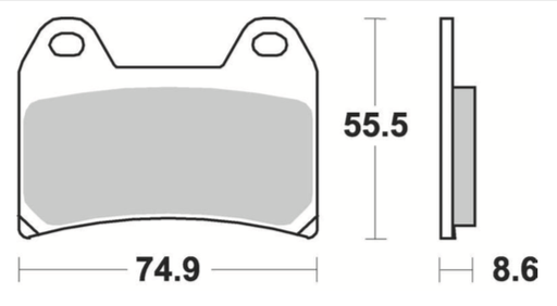 [P50784] Pastillas Freno Sinterizada Delantera F800R 09-14 / Multistrada 1200S 10-12 ABS 10-14 / Adventure 1290 / XT660X 04-16