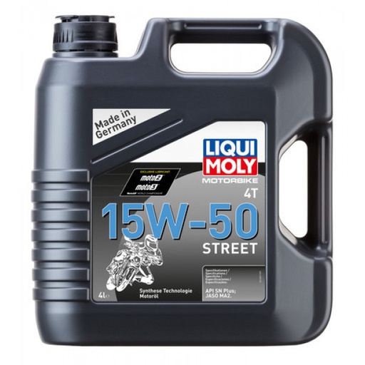 [LM1689] Aceite LiquiMoly 15W50 Sintetico HC Street 4T 4L