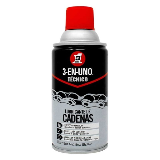 3-en-Uno Lubricante de cadenas Técnico 230 ml
