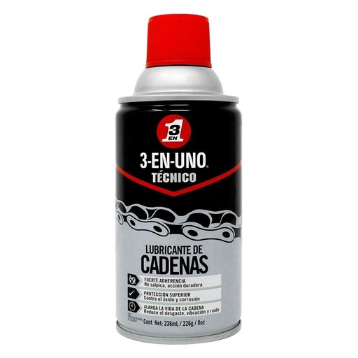 [6440238] Lubricante de Cadenas 230 ml / 8 oz. 3-EN-UNO® TÉCNICO