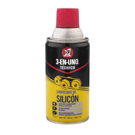 [6440311] Lubricante de Silicón 284 ml / 7 oz. 3-EN-UNO® TÉCNICO