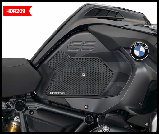 [HDR209] Protectores de Tanque Laterales OneDesign HDR BMW R1200GS Adv 14-18/ R1250 Adv Negro