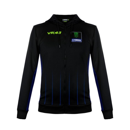 Buzo Sudadera VR46 Yamaha VR46 Capucha Negro