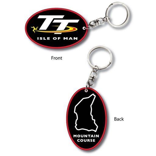 [16KEYCHAIN2] Llavero Oval Map Rubber