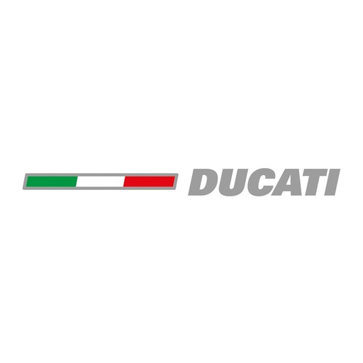 [5101] Emblema Ducati Preespaciada Tricolor 110mm x 2 und