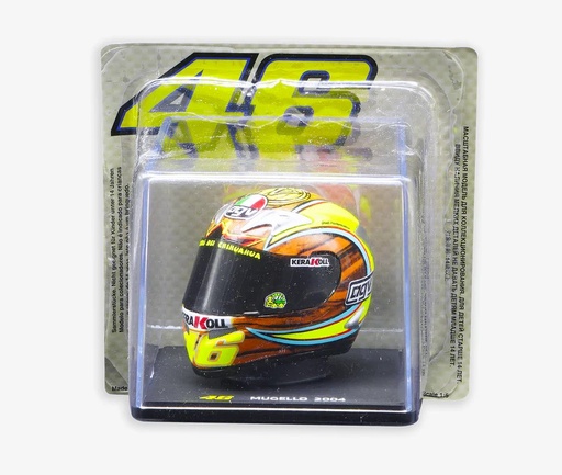 [LVU5H519903] Casco Coleccionable VR46 Escala 1/5 GP Mugello 2004