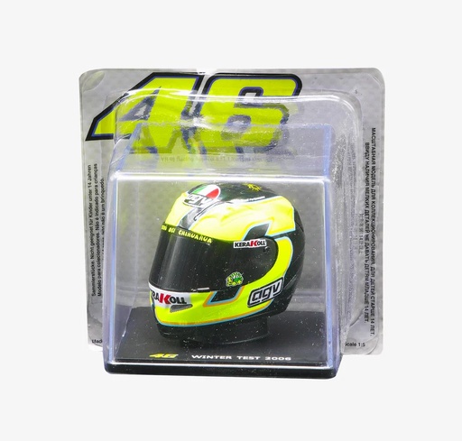 [LVU5H521003] Casco Coleccionable VR46 Escala 1/5 Winter Test  2006