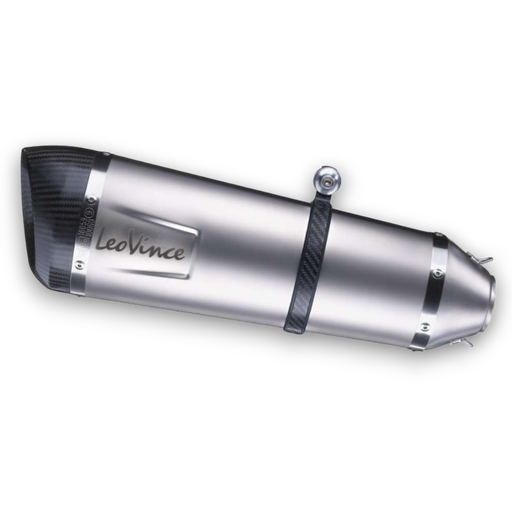 [9753U] Exosto Adaptable Leovince Factory-S Ø60 L=270 Inox Logo Laser